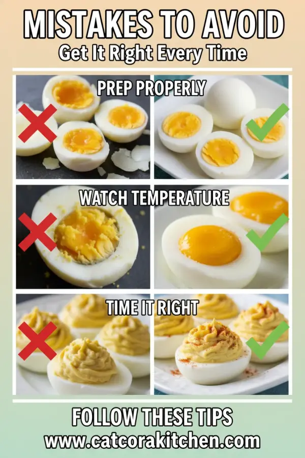 Deviled eggs common mistakes