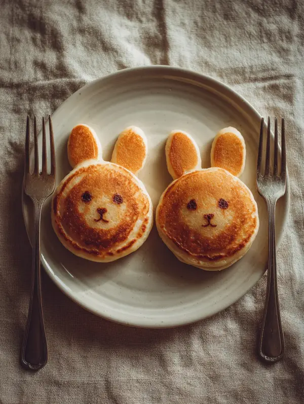 easter bunny pancakes