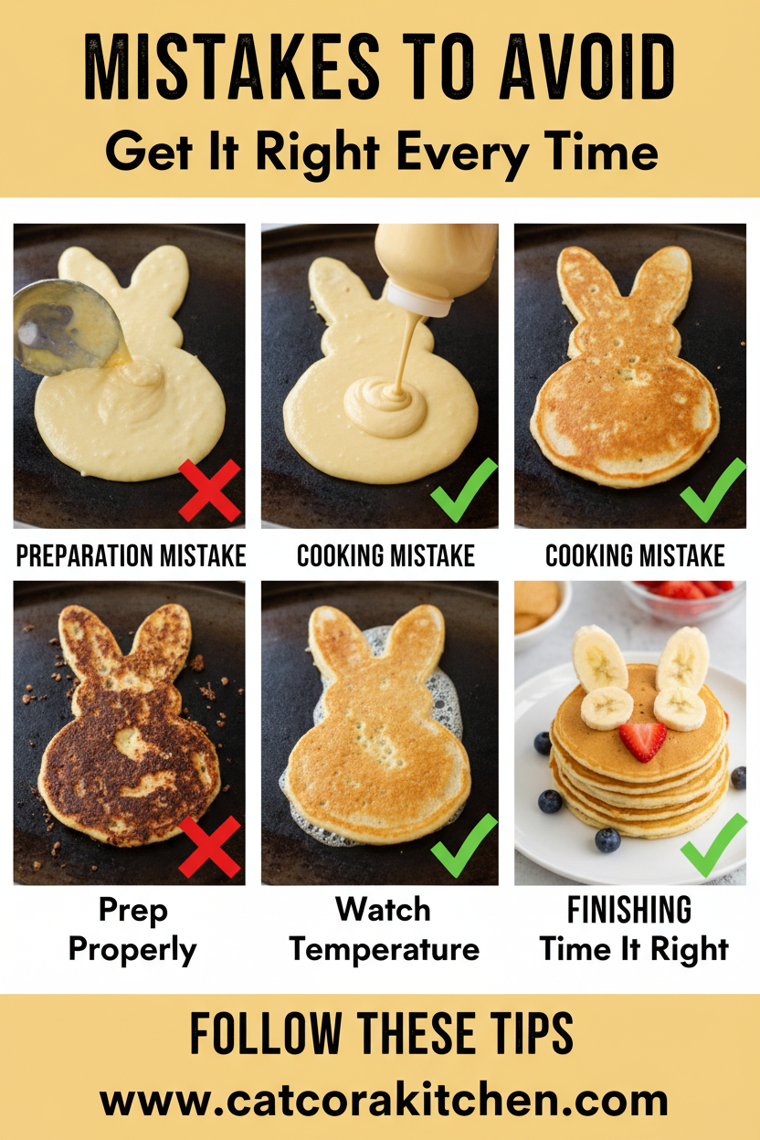 Easter bunny pancakes common mistakes