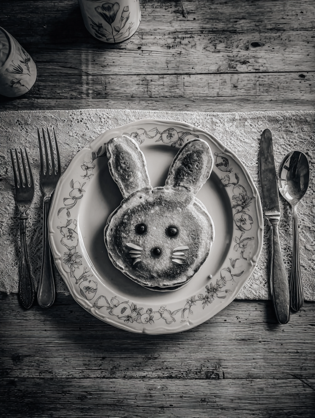 card recipe ingredients and instructions easter bunny pancakes