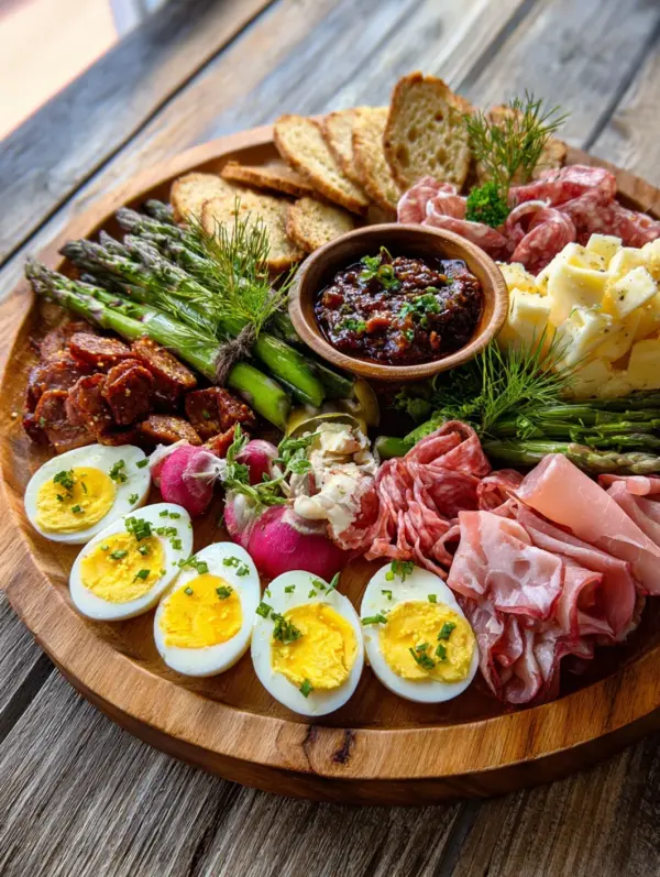 easter charcuterie board