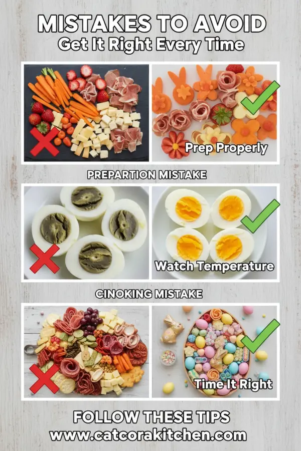 Easter charcuterie board common mistakes