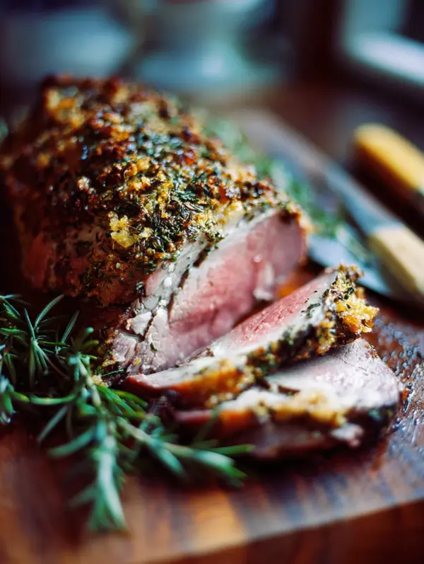 easter leg of lamb with herb crust