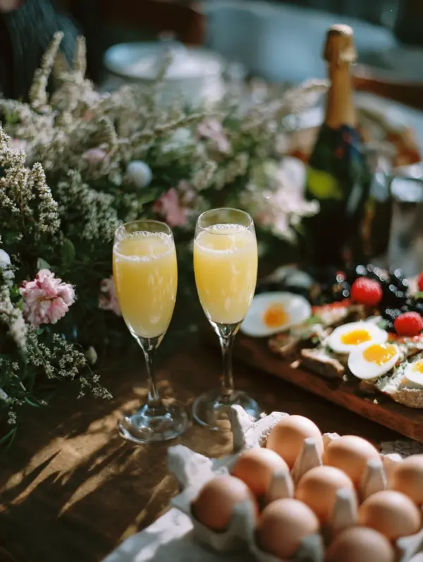 easter mimosa bar