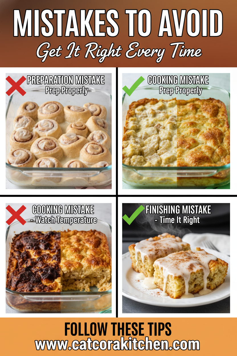 Easter morning cinnamon roll casserole common mistakes