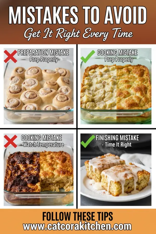 Easter morning cinnamon roll casserole common mistakes