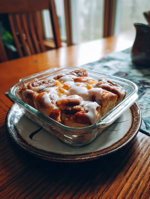 card recipe ingredients and instructions easter morning cinnamon roll casserole