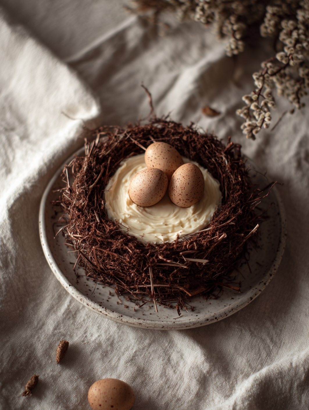 easter nest cake