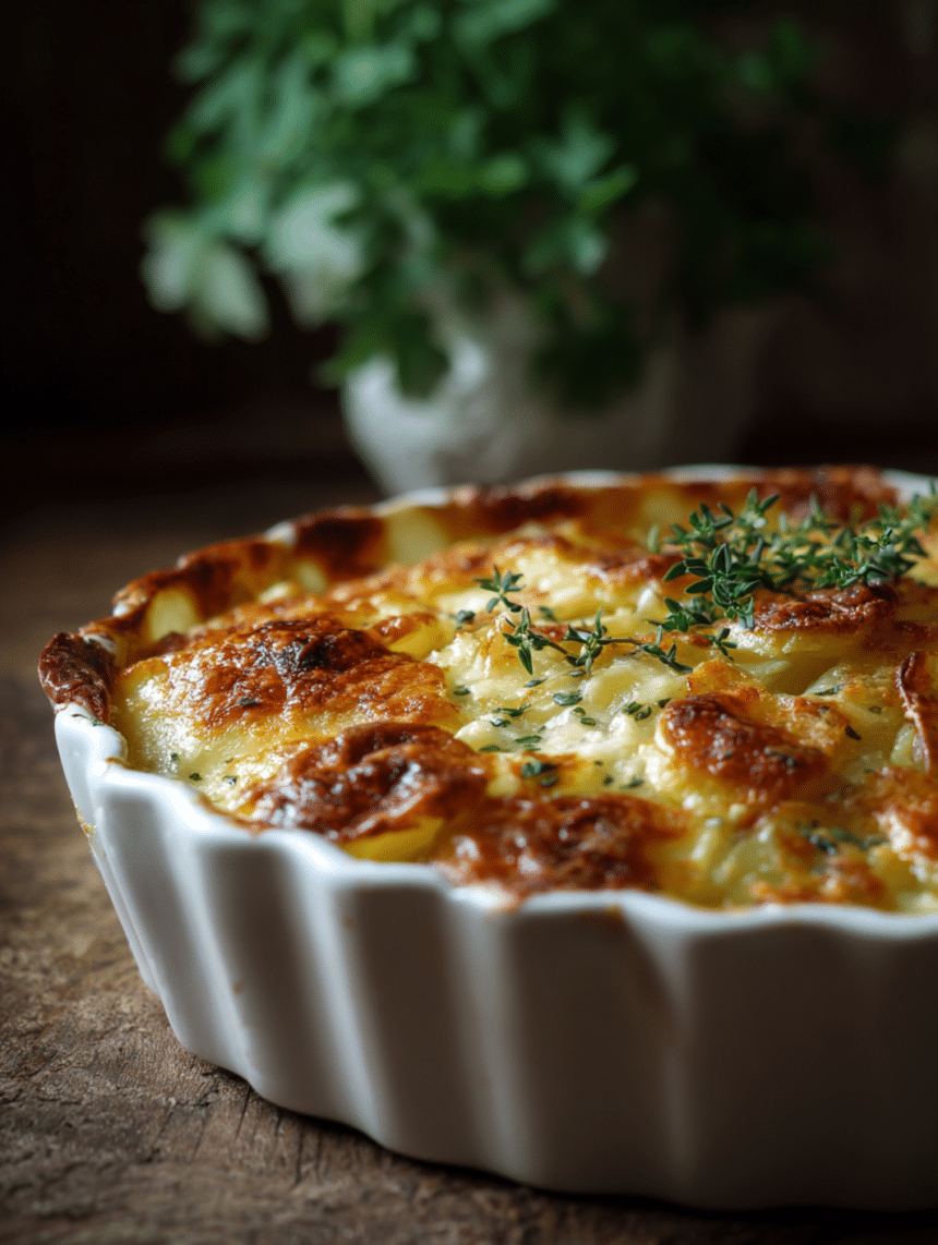 easter scalloped potatoes with gruyere