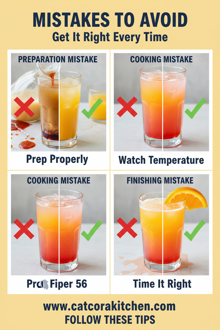 Easter sunrise cocktail common mistakes