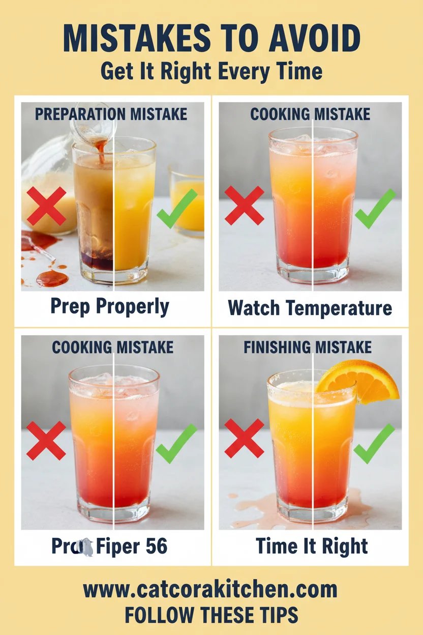 Easter sunrise cocktail common mistakes
