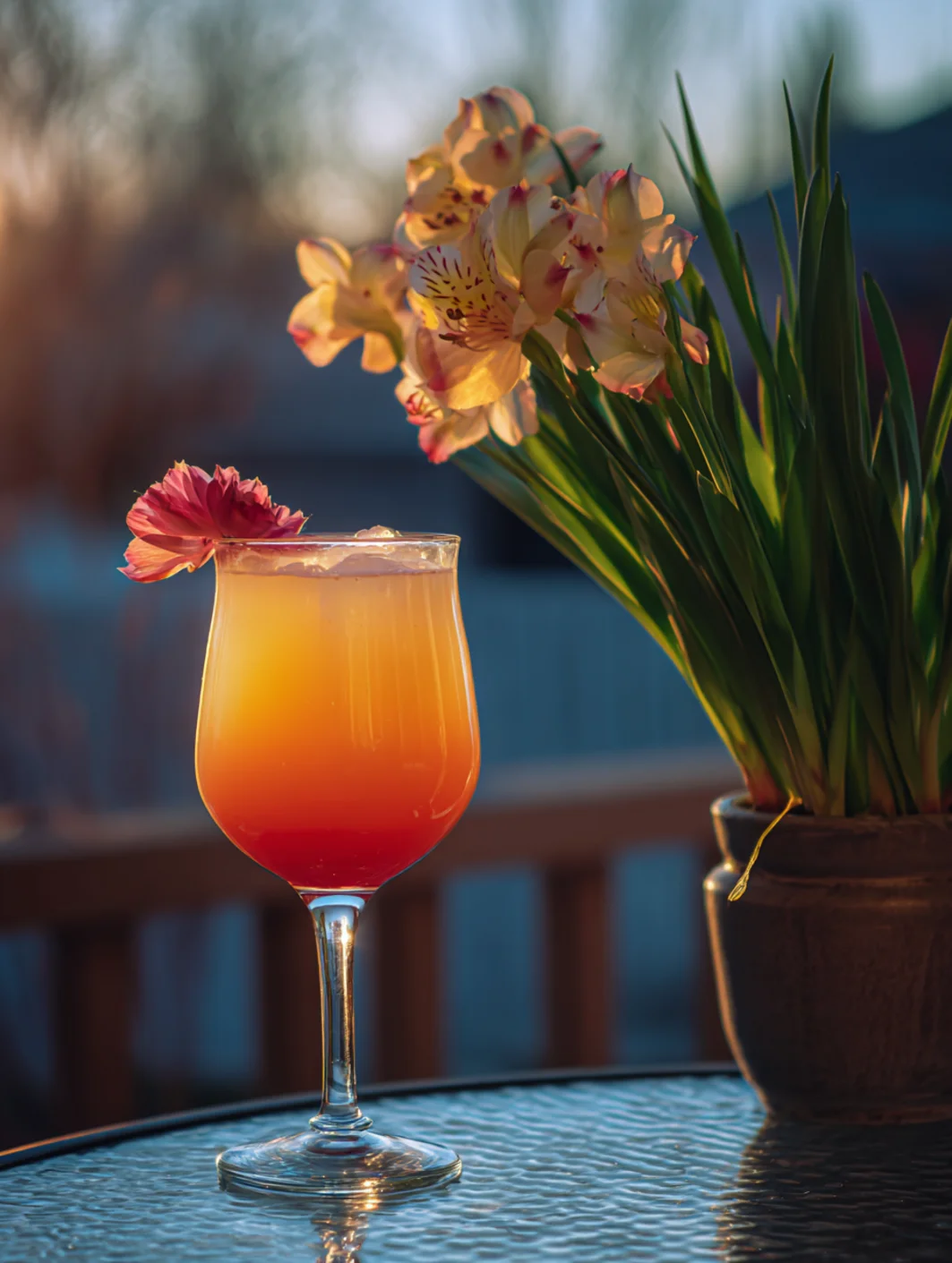 card recipe ingredients and instructions easter sunrise cocktail