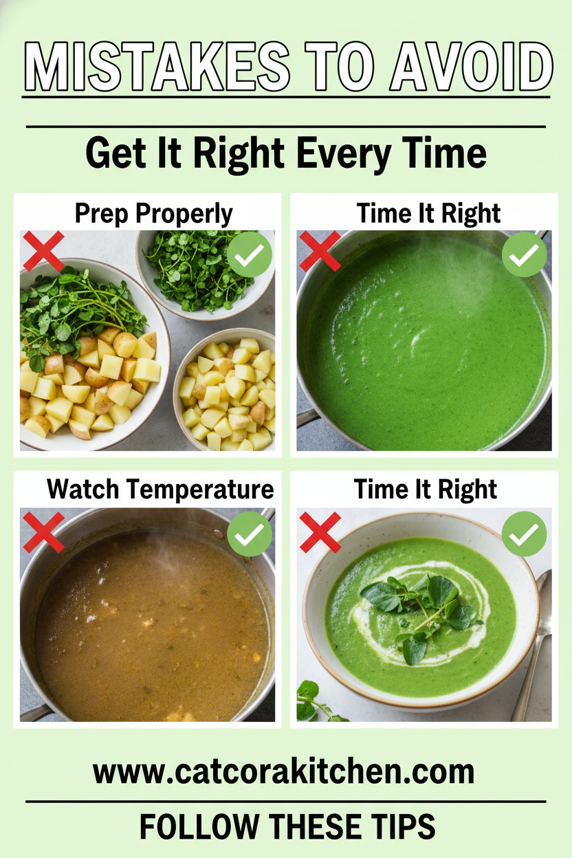 Easter watercress soup common mistakes