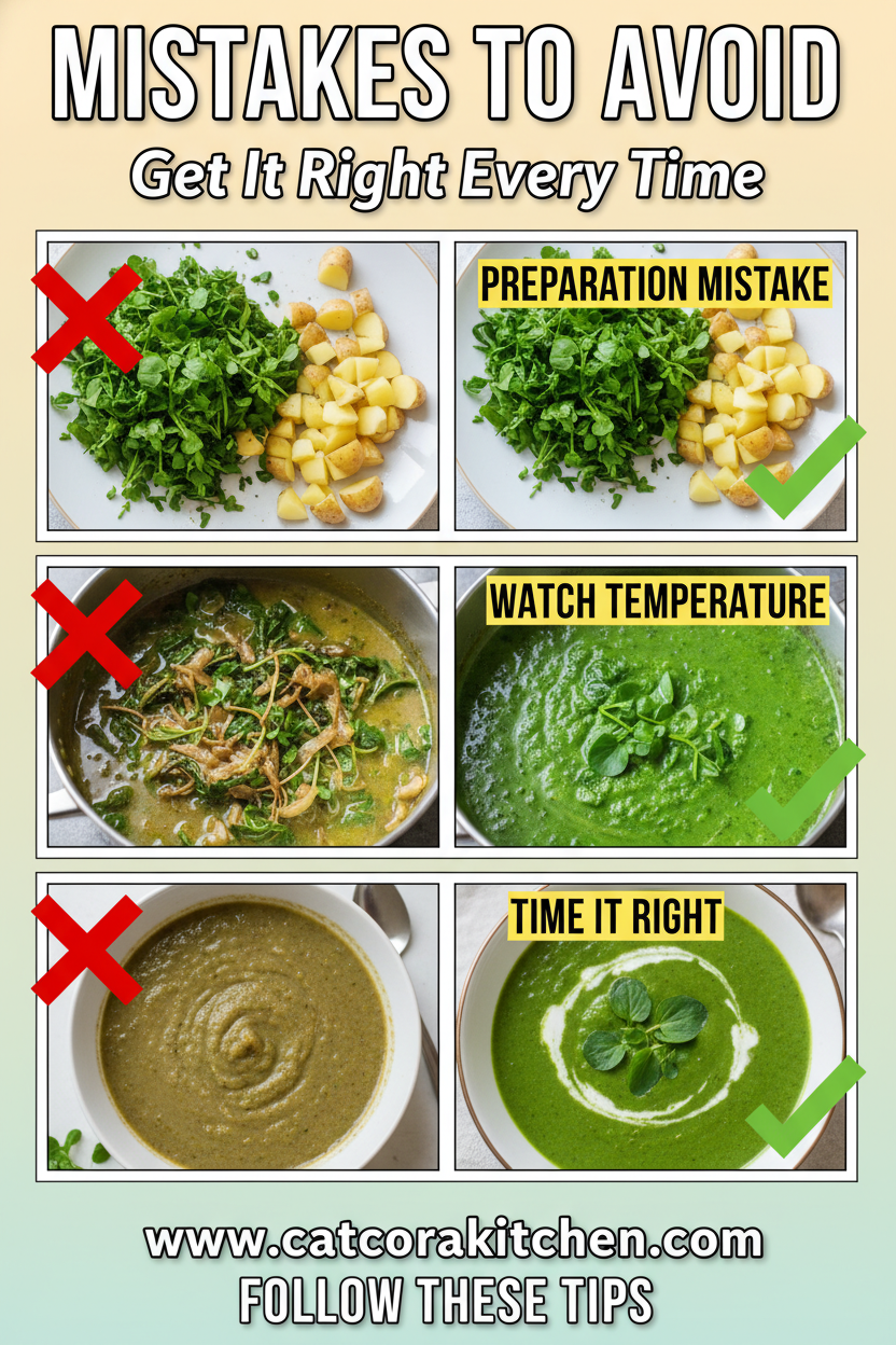 Easter watercress soup common mistakes