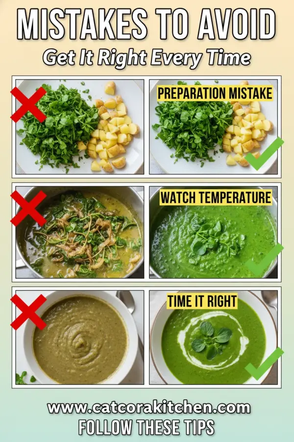 Easter watercress soup common mistakes
