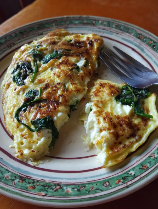Why you'll love egg white omelette with spinach and feta