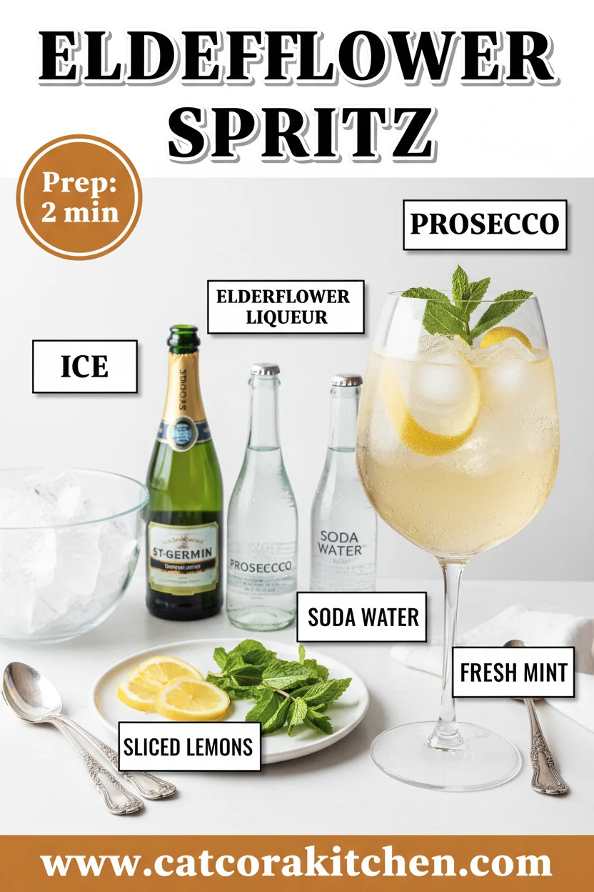 Elderflower spritz ingredients