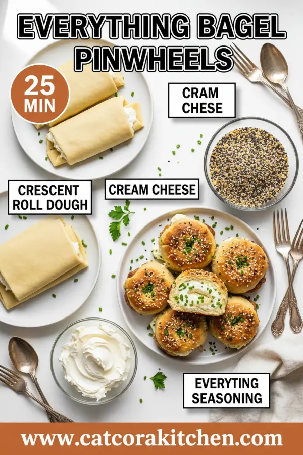 Everything bagel pinwheels ingredients