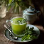 garden herb green juice cocktail