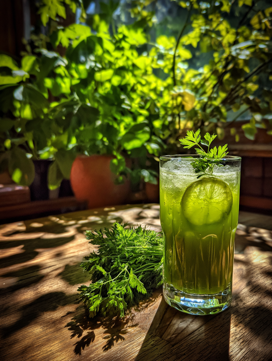 Why you'll love garden herb green juice cocktail