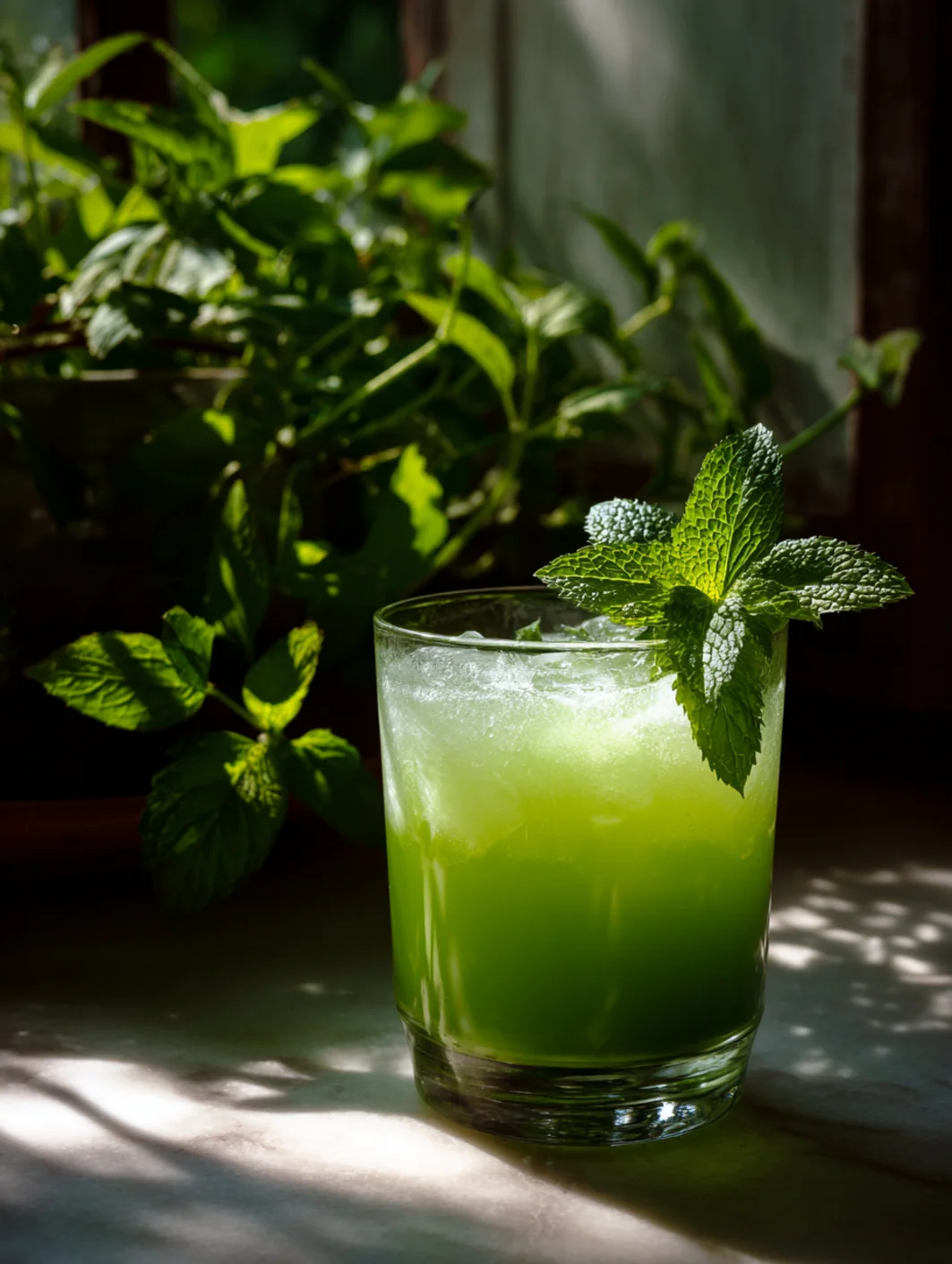 card recipe ingredients and instructions garden herb green juice cocktail