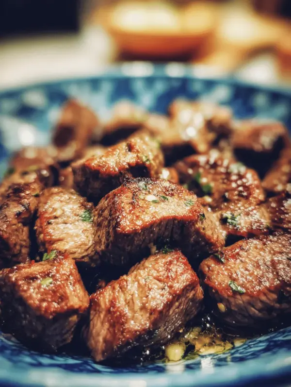 garlic butter steak bites