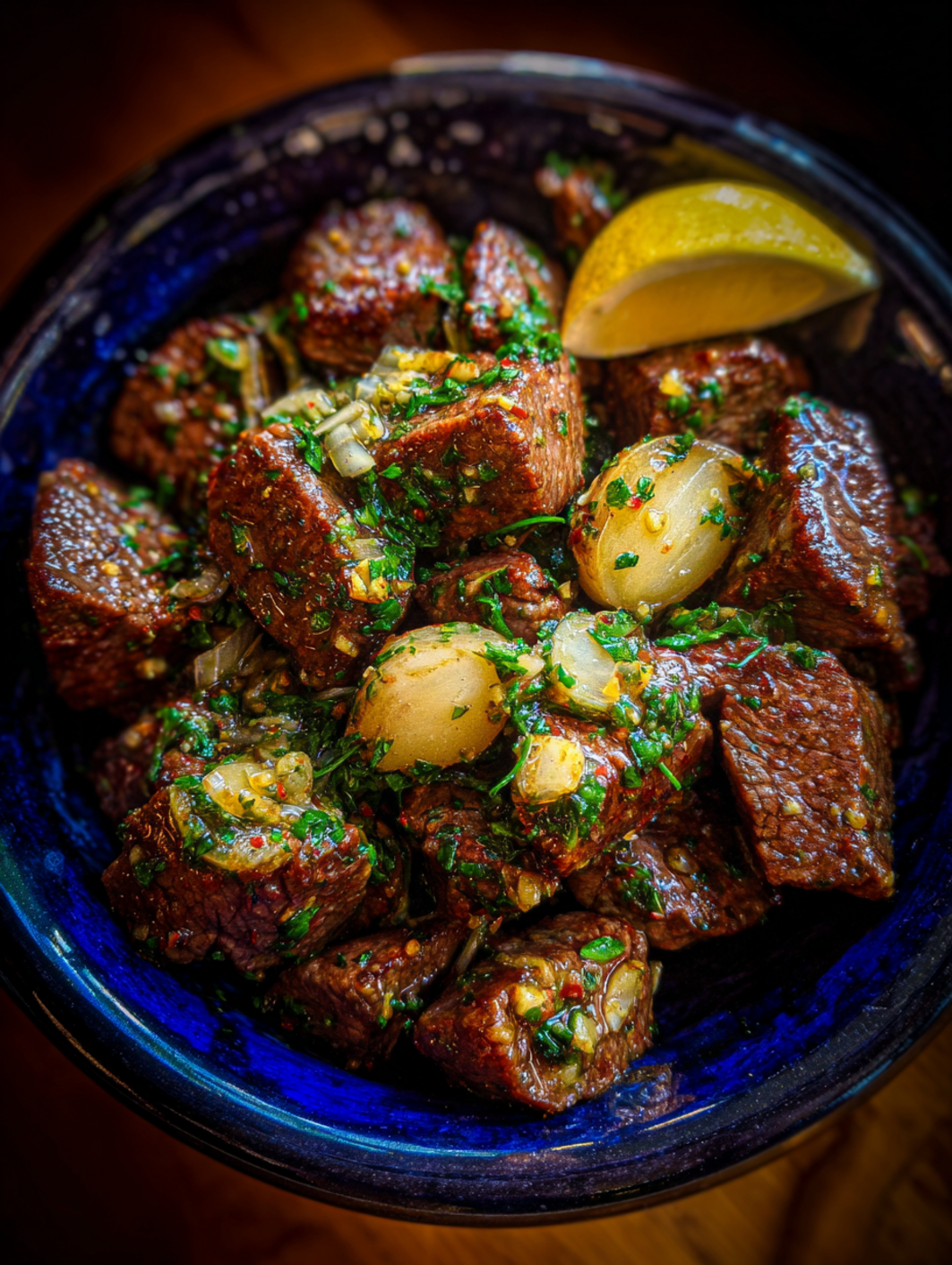 card recipe ingredients and instructions garlic butter steak bites