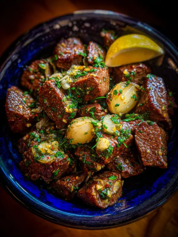 card recipe ingredients and instructions garlic butter steak bites