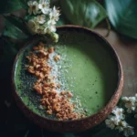 green smoothie bowl for earth day