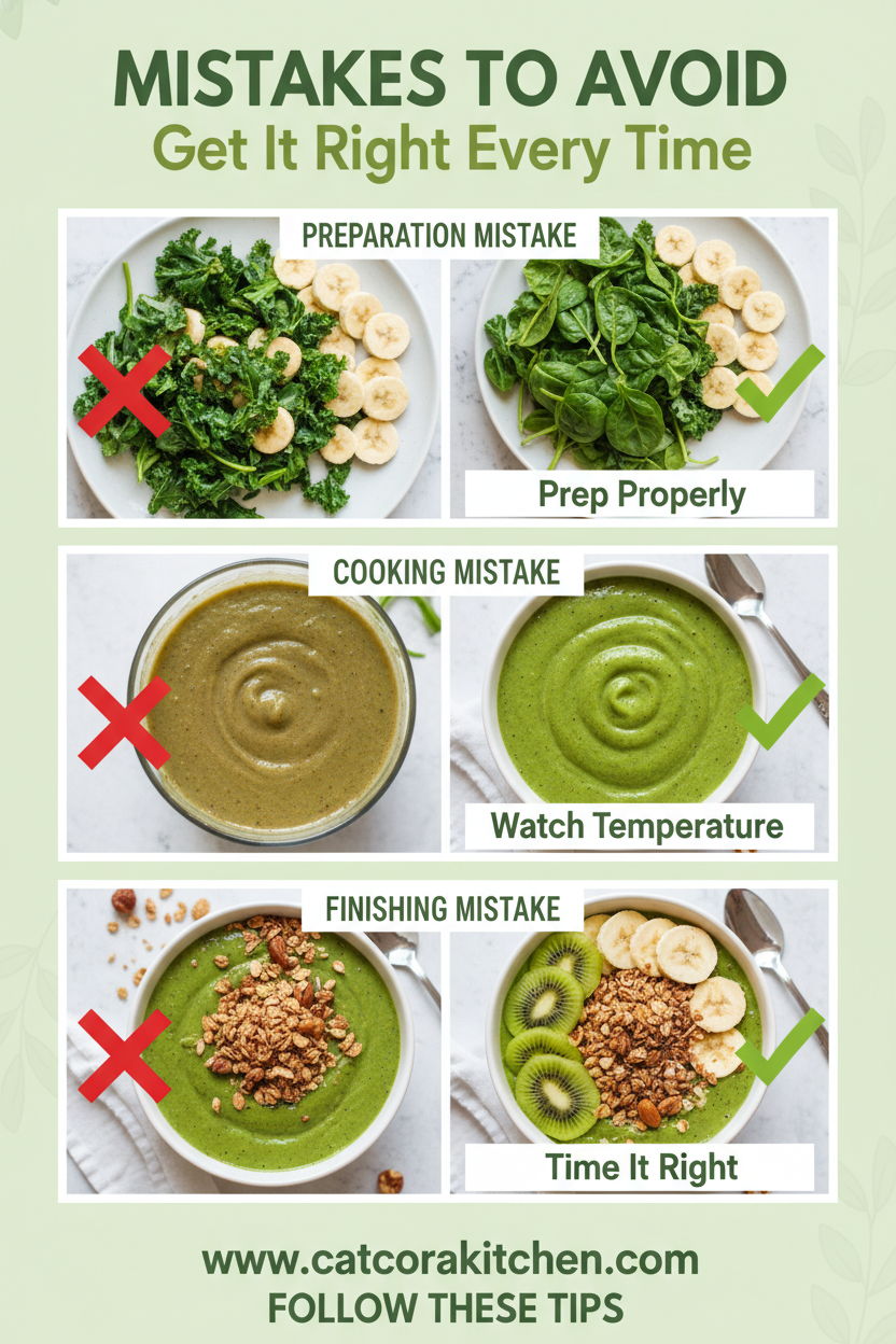 Green smoothie bowl for earth day common mistakes