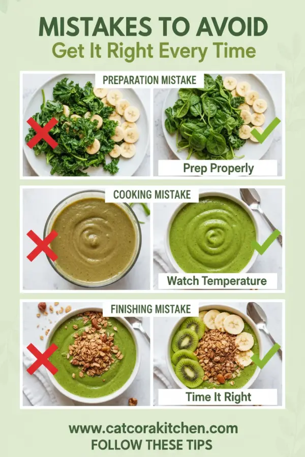 Green smoothie bowl for earth day common mistakes