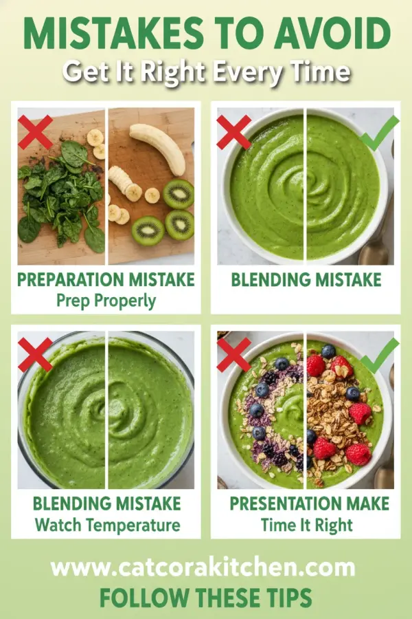 Green smoothie bowl for Earth Day common mistakes