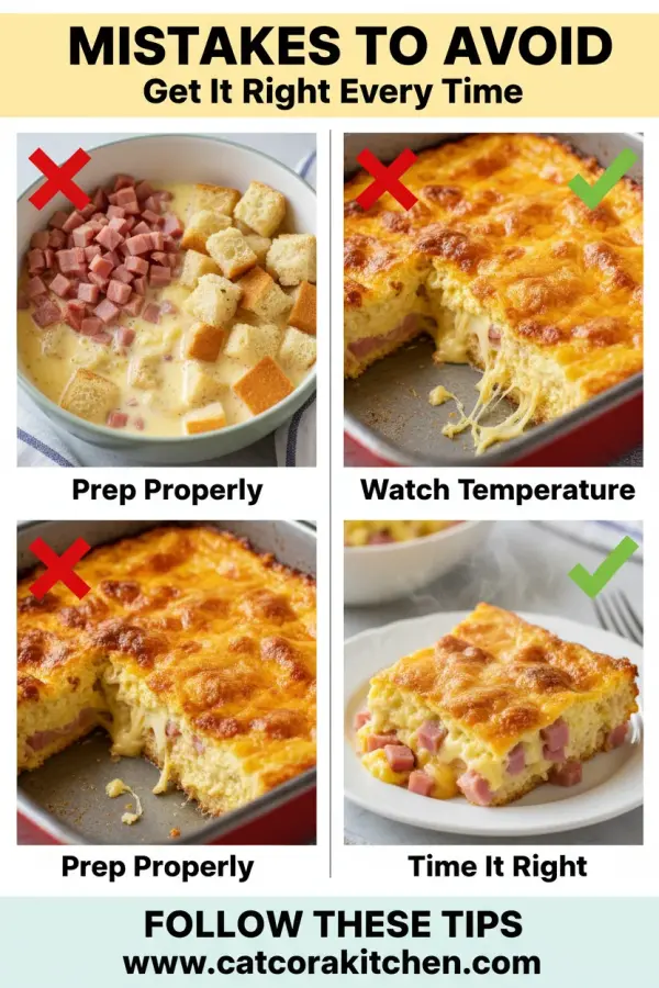 Ham and cheese breakfast casserole common mistakes