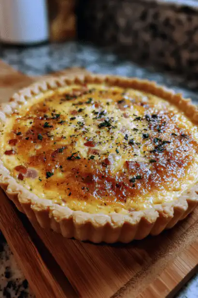 ham and cheese quiche