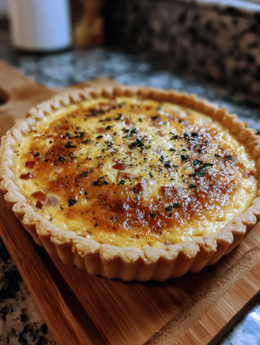 ham and cheese quiche