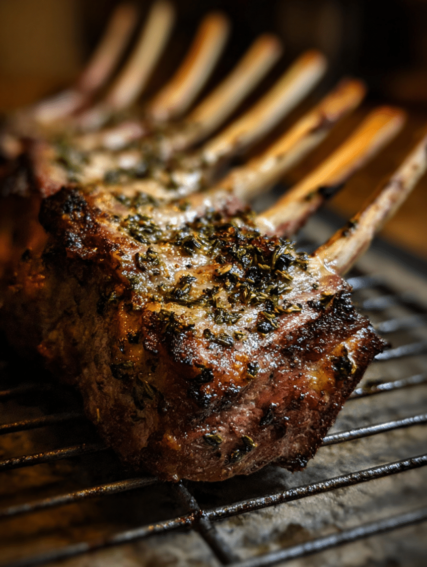 herb-crusted rack of lamb