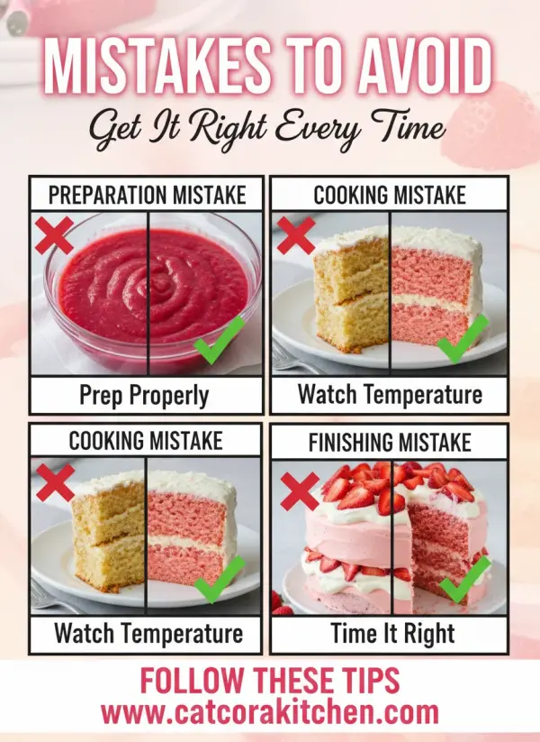 Homemade strawberry cake from scratch common mistakes