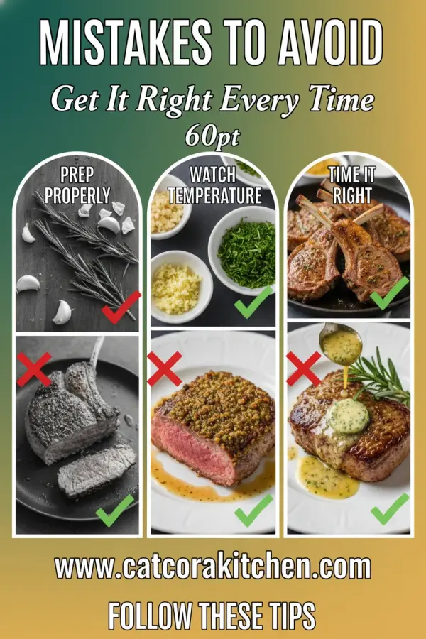 Lamb chops with rosemary garlic butter common mistakes