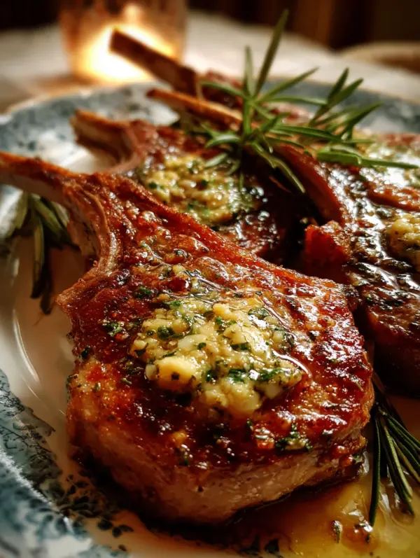 card recipe ingredients and instructions lamb chops with rosemary garlic butter