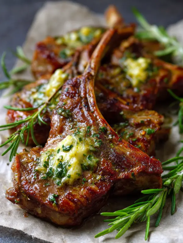 lamb chops with rosemary garlic butter