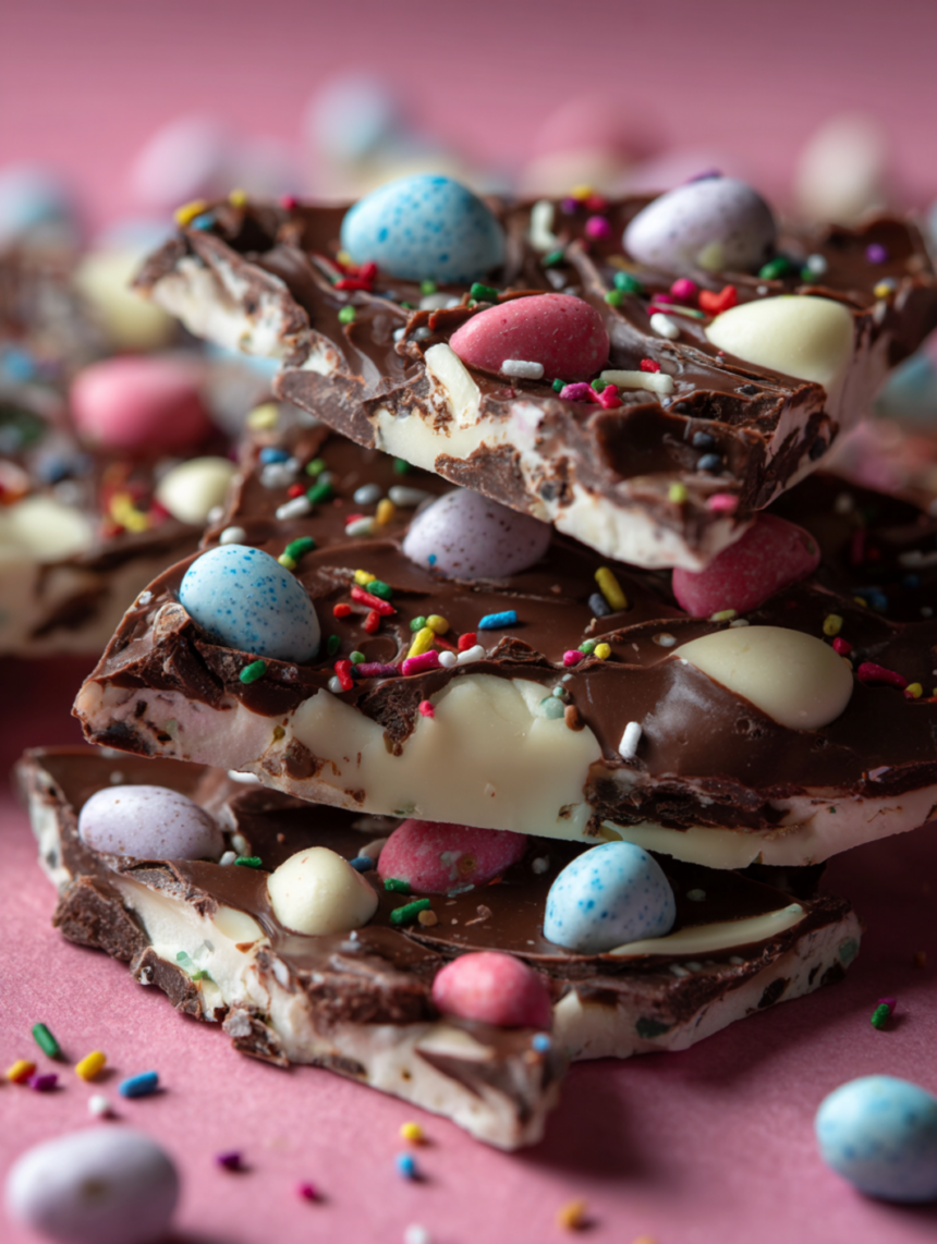 leftover easter candy bark