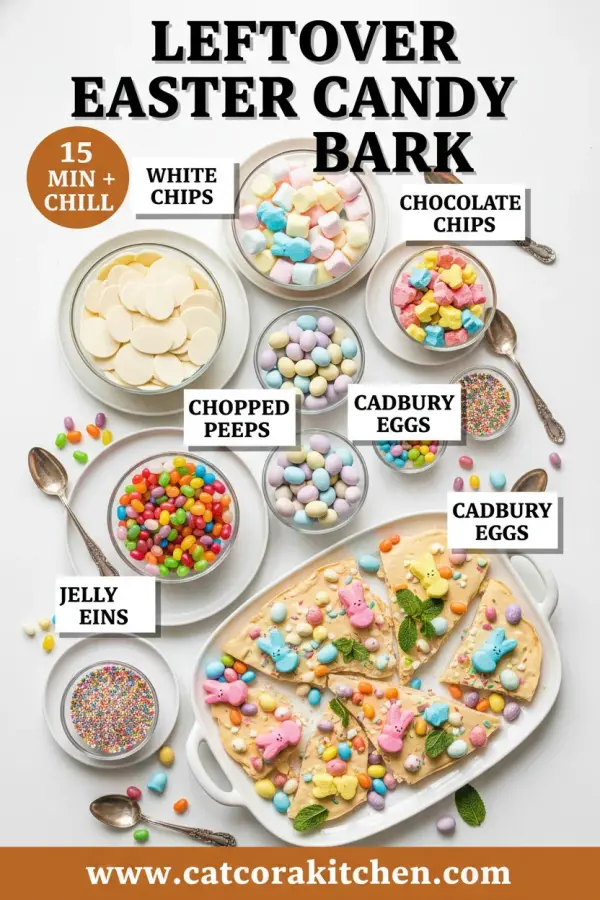 leftover easter candy bark ingredients