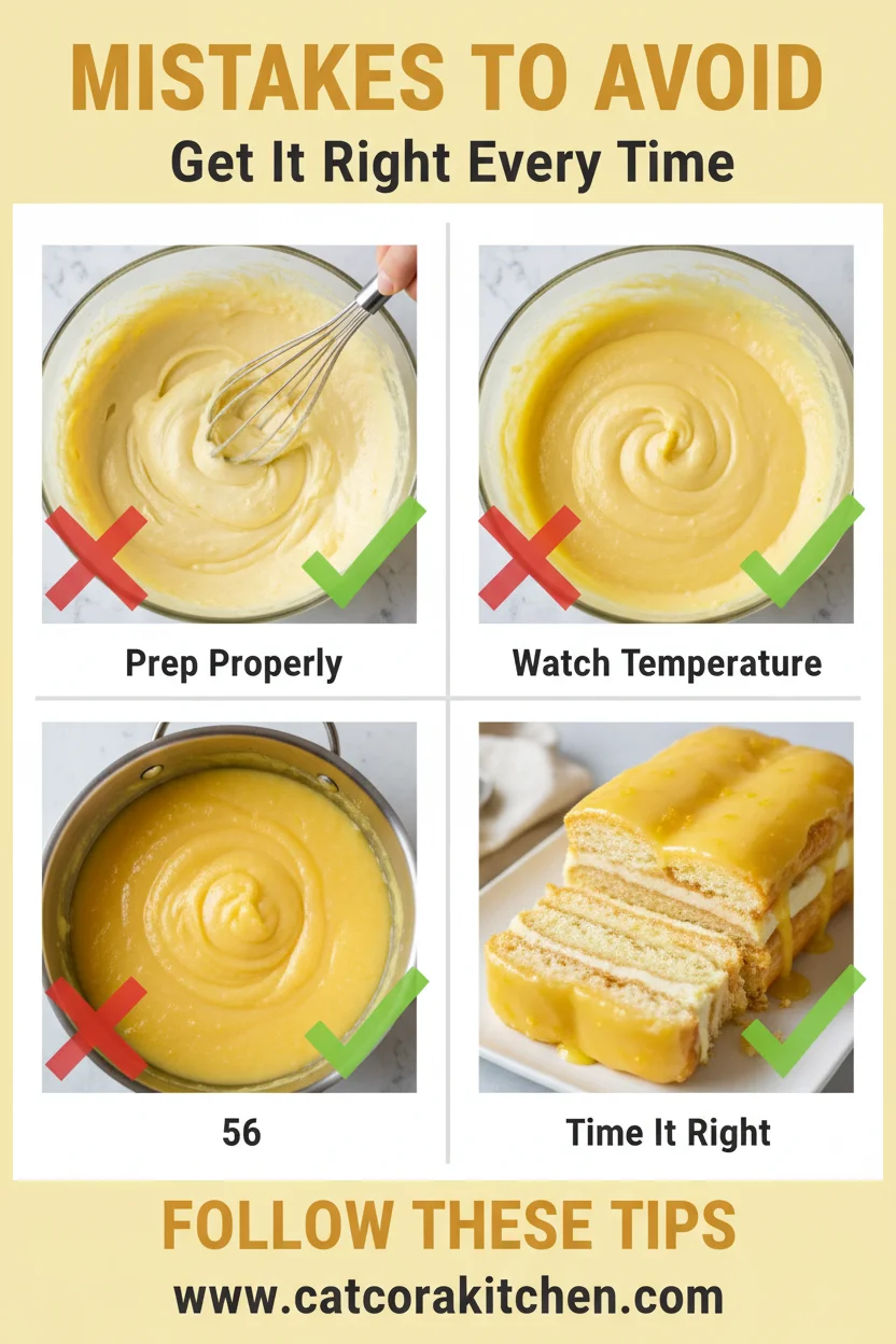 Lemon eclair cake common mistakes