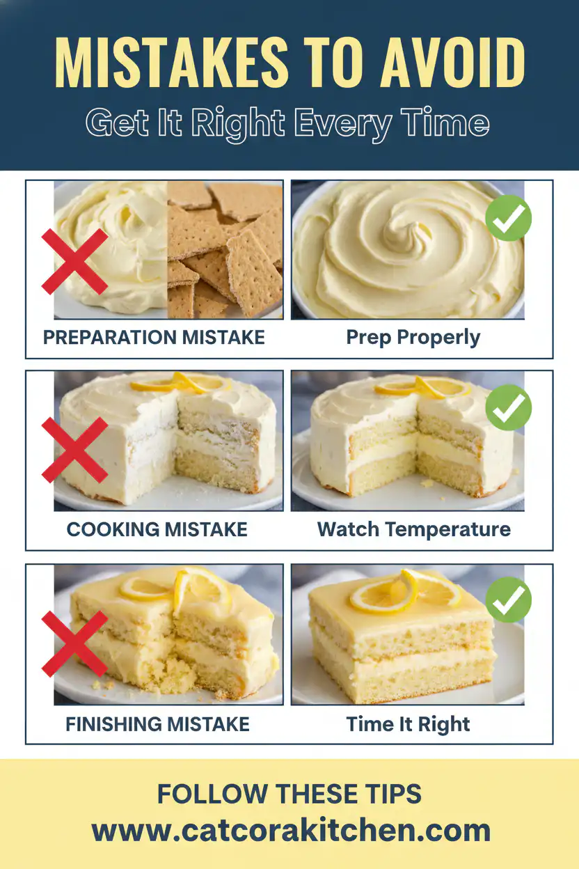 Lemon eclair cake common mistakes