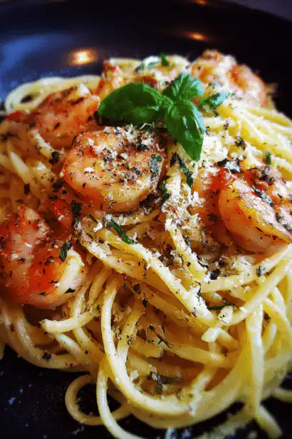 lemon garlic butter pasta with shrimp