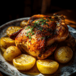 lemon garlic roast chicken