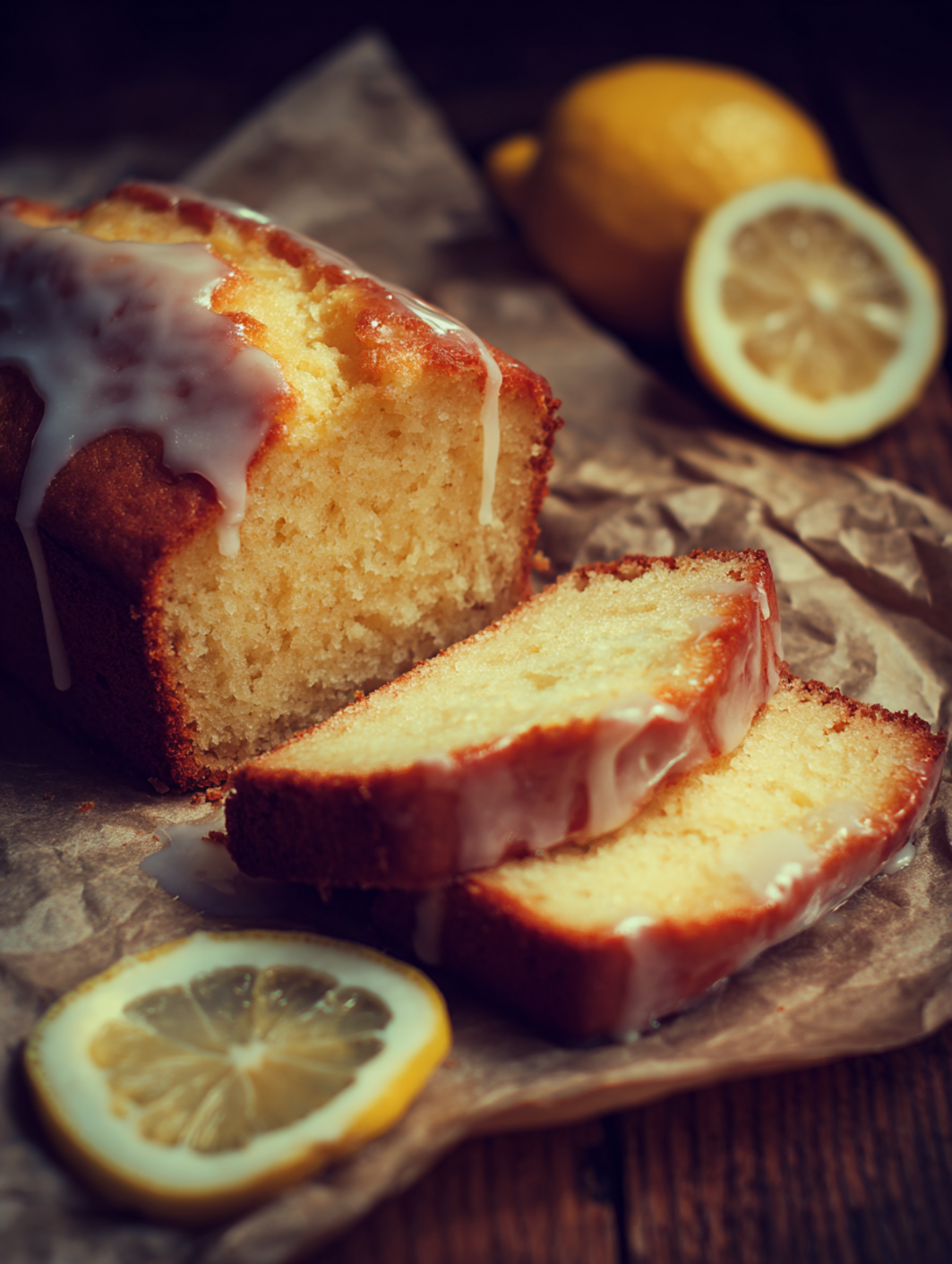 lemon pound cake with lemon glaze