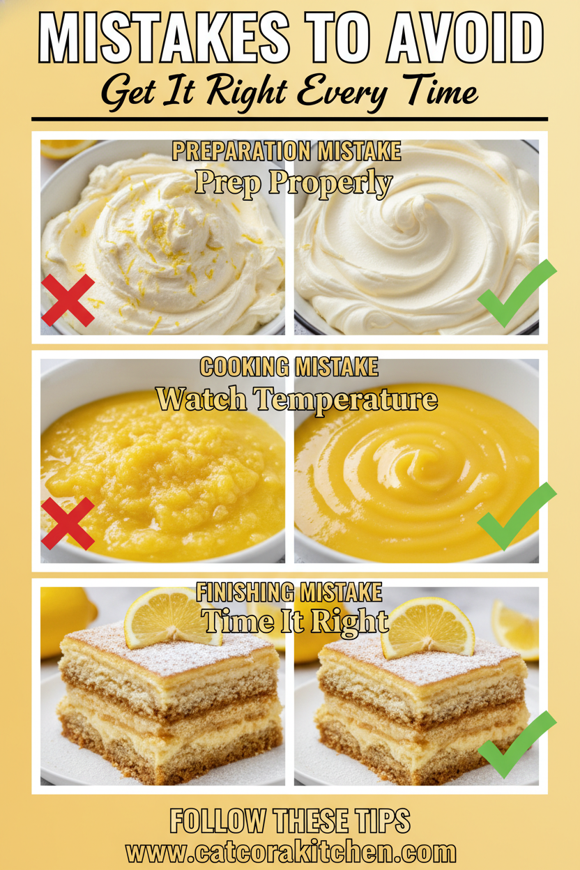 Lemon tiramisu common mistakes
