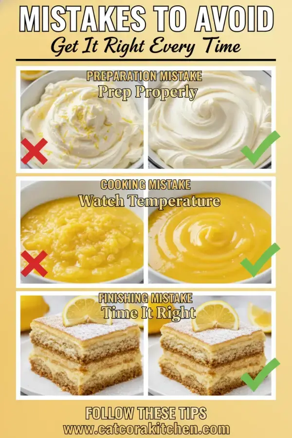 Lemon tiramisu common mistakes