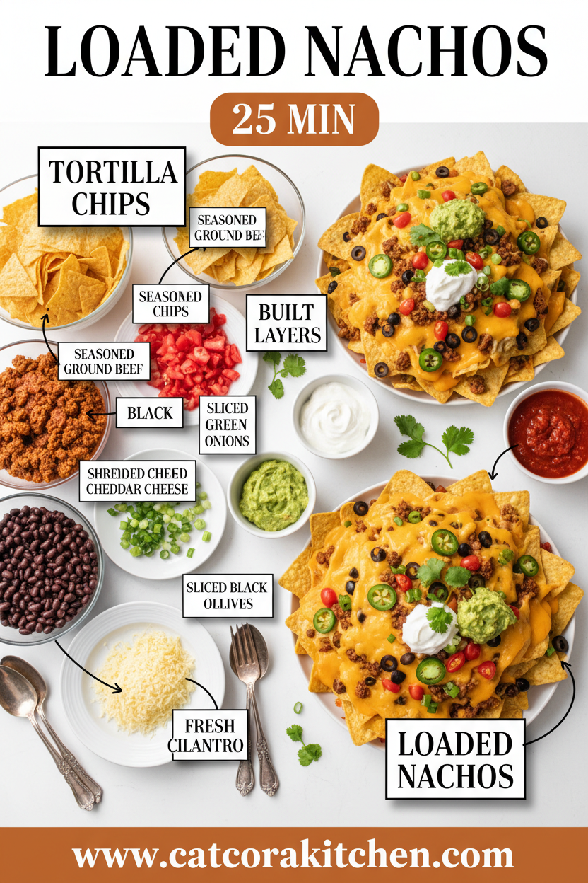 Loaded nachos ingredients